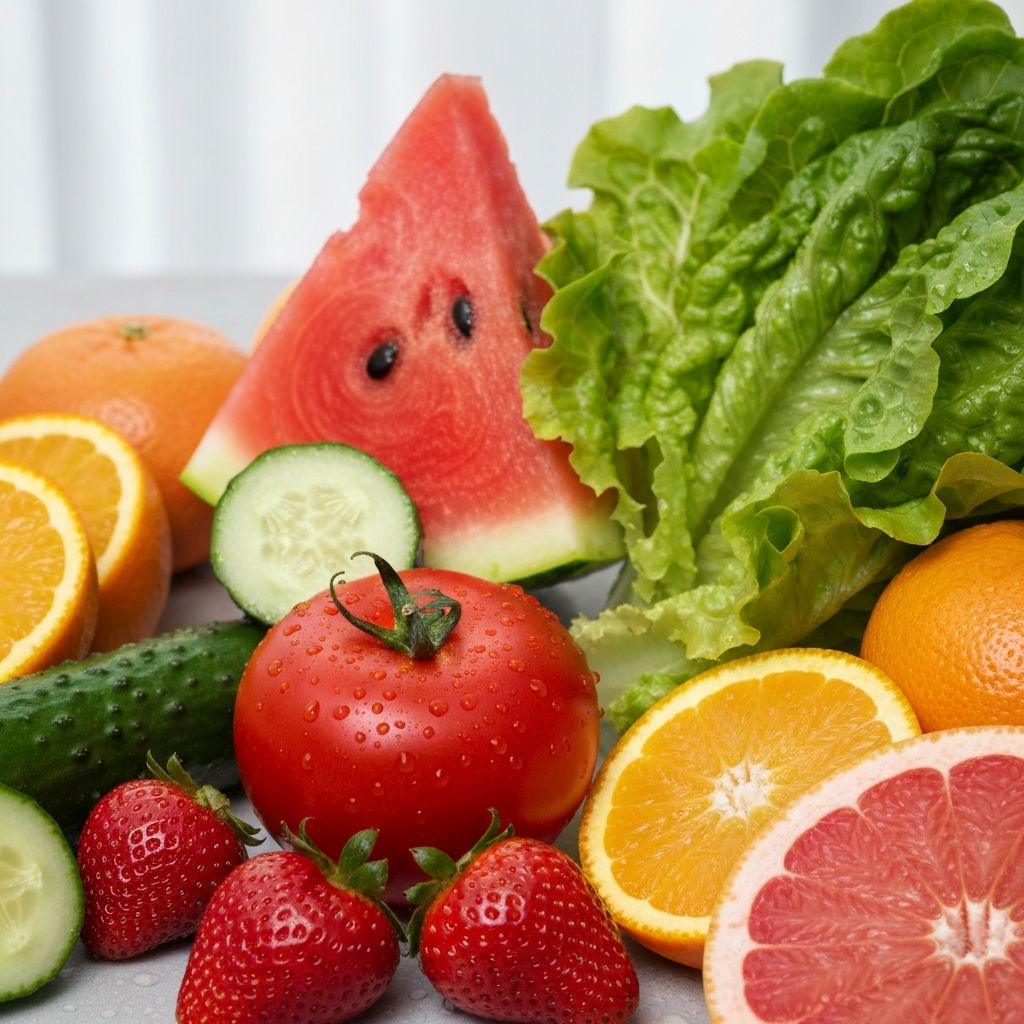 Aliments riches en eau